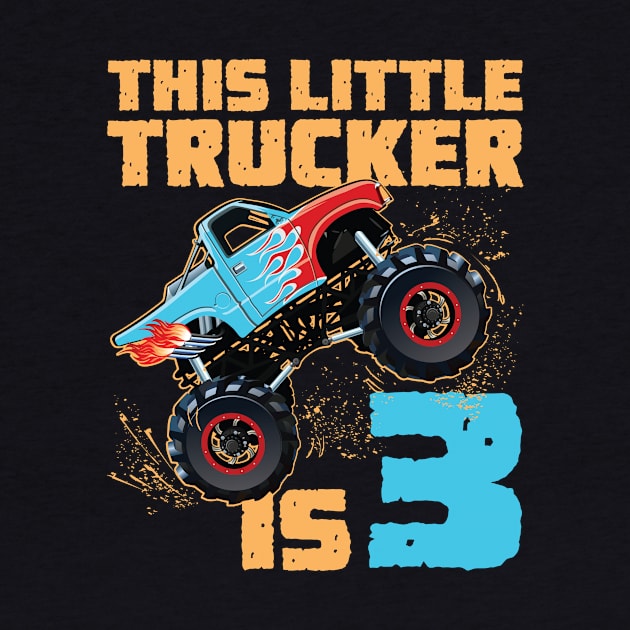 Monster Truck Shirt - 3rd Birthday by redbarron